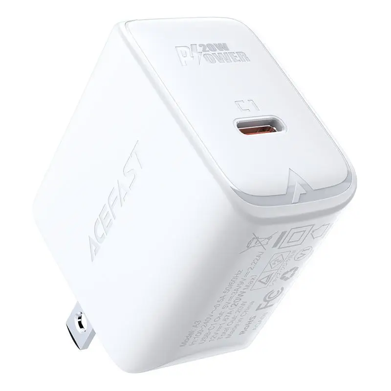 Deximpo - Acefast Fast Charge Wall Charger A3 PD3.0 20W (1xUSB-C) US