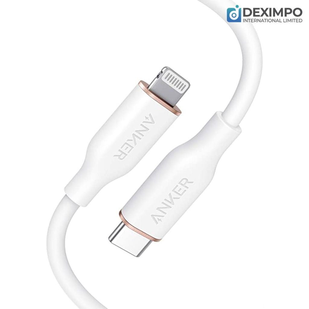 Deximpo-Anker-Bangladesh-Anker-PowerLine-Soft-USB-C-to-Lightning-Cable-3ft---White