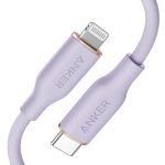 Anker Bangladesh PowerLine III Flow USB-C to Lightning - Purple MFI Certified Cable