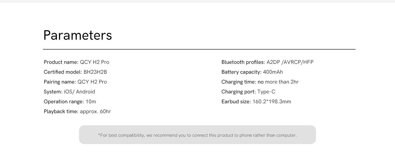 Qcy H2 Pro 43dB hybrid Active Noice Cancellation Overhead Earphone products Deximpo 10 _ Deximpo International Limited