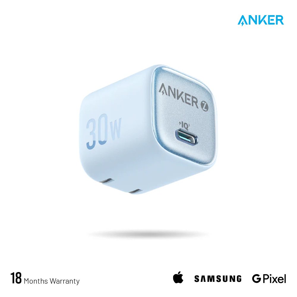 Anker Zolo 30w IQ PD Blue _ Deximpo International Limited