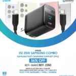 Anker 25w Ace Charger Combo with 240watt Cable For Samsung PPS/PD/IQ3 Support