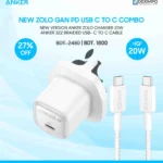 New Version Anker Zolo Charger 20W GaN IQ & PD Combo USB C To USB C
