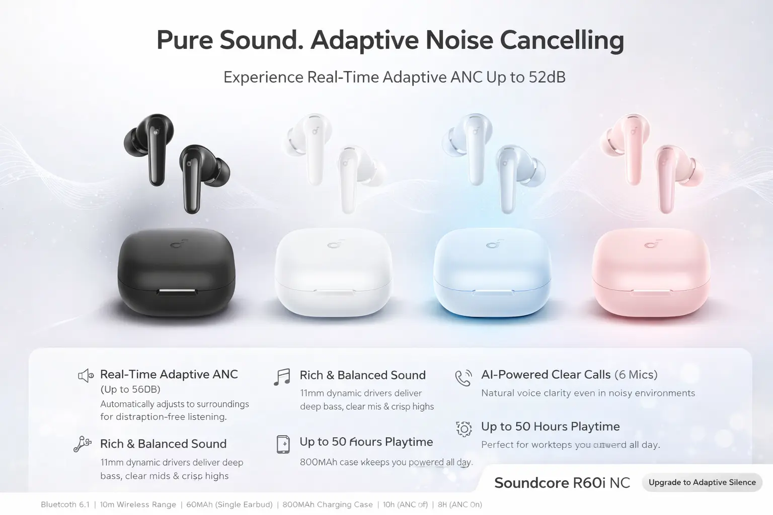 Soundcore R60i NC wireless earbuds B1 _ Deximpo International Limited