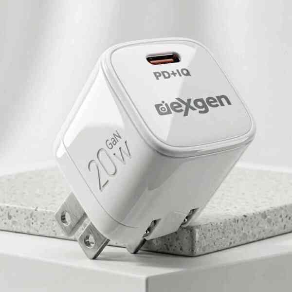 Dexgen Nano 20W PD, IQ, GaN Charger For iPhone | Samsung | Pixel | Android