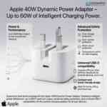 Apple 40W Dynamic Power Adapter with 60W Max Supported Charger - Image 2