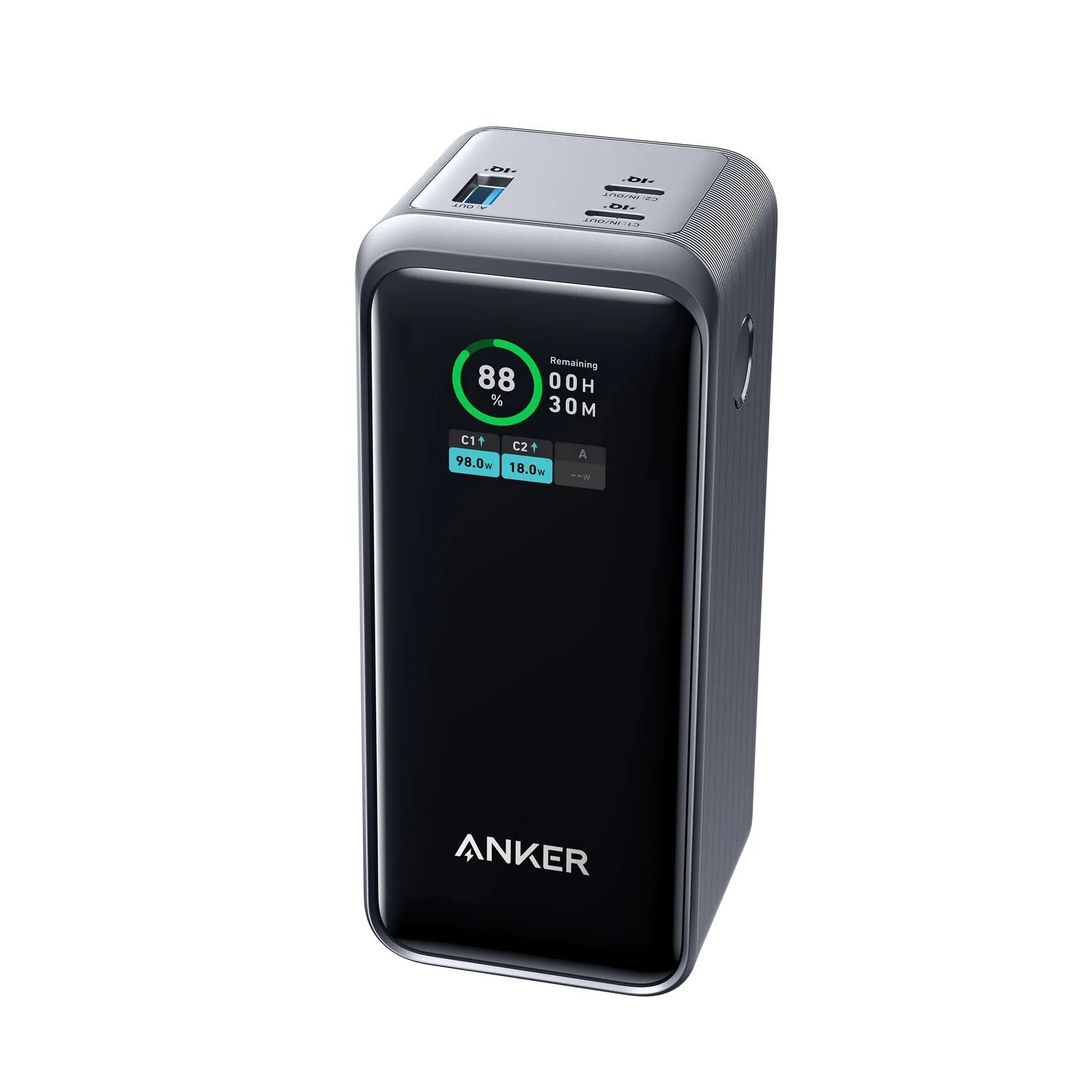 Anker Prime Power Bank (20K, 200W)_Black Anker Prime Power Bank (20K, 200W) - Image 1