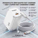 DexGen Elite 20W GaN PD Fast Charger – USB-C Super Fast Charging Combo