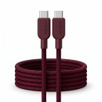 DexGen NEO USB-C to USB-C Data Cable Dark Burgundy