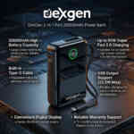 DexGen 2-in-1 Port 20000mAh Power Bank with Digital Display – Fast Charging Portable Charger